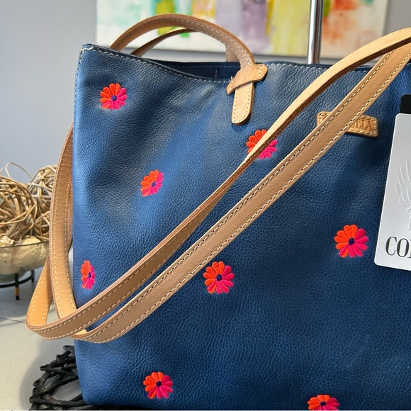 Consuela Pax Leather Floral Easy Tote - Picture 9 of 14